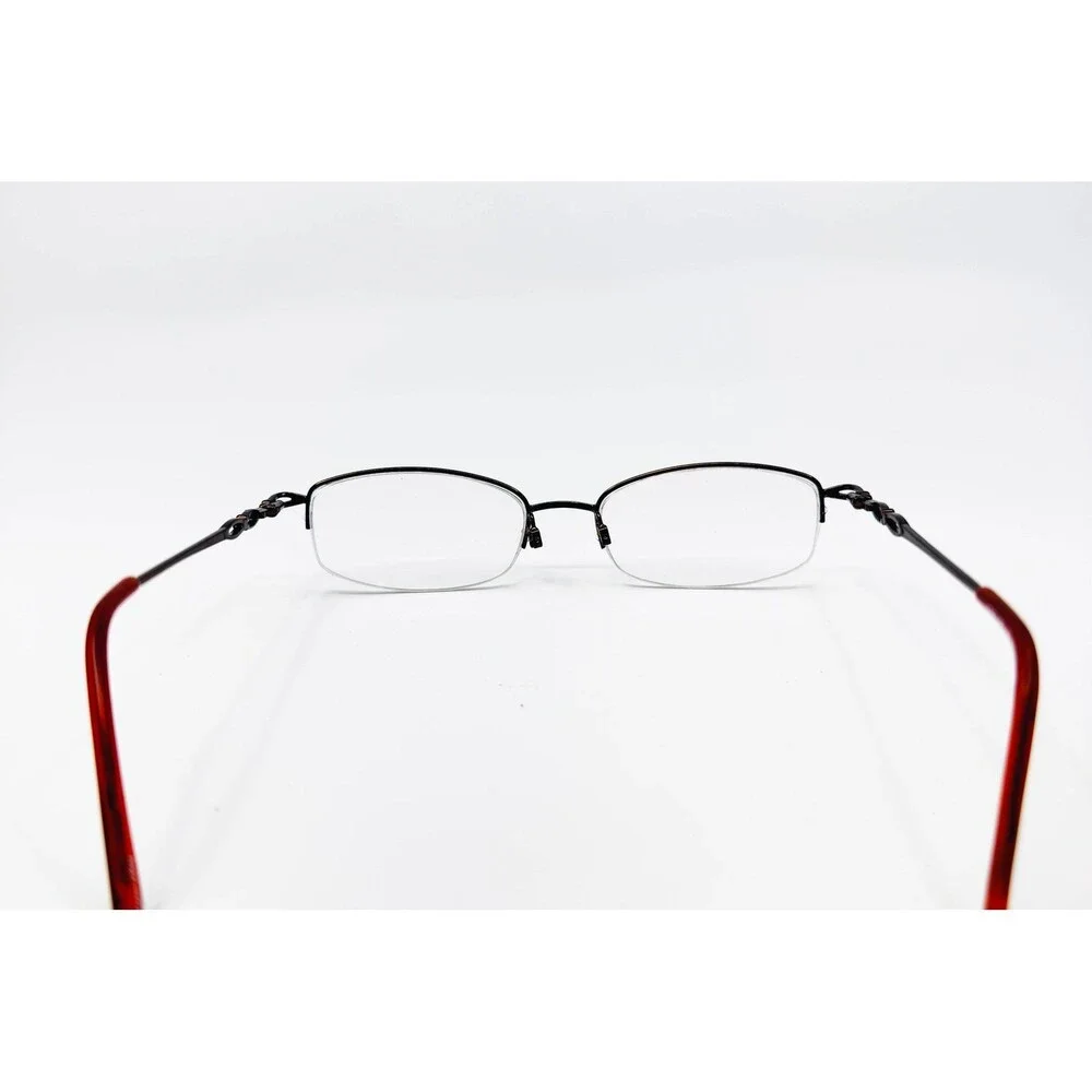 Maryland 110 Eyeglasses Frames Womens Brown Half Rim Oval 51-18-135